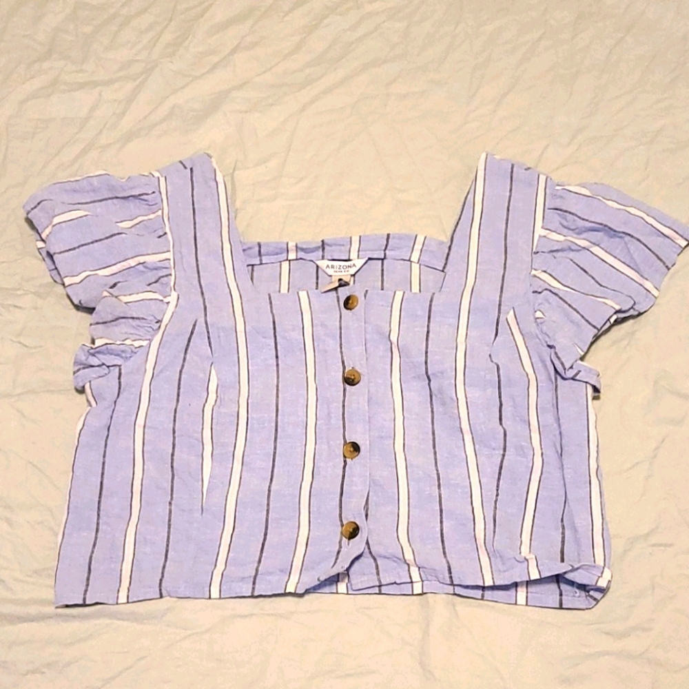 Arizona Jean Co. Striped Crop Top